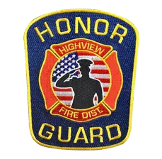 Custom fire & public safety patch produced by GetUSAPatches