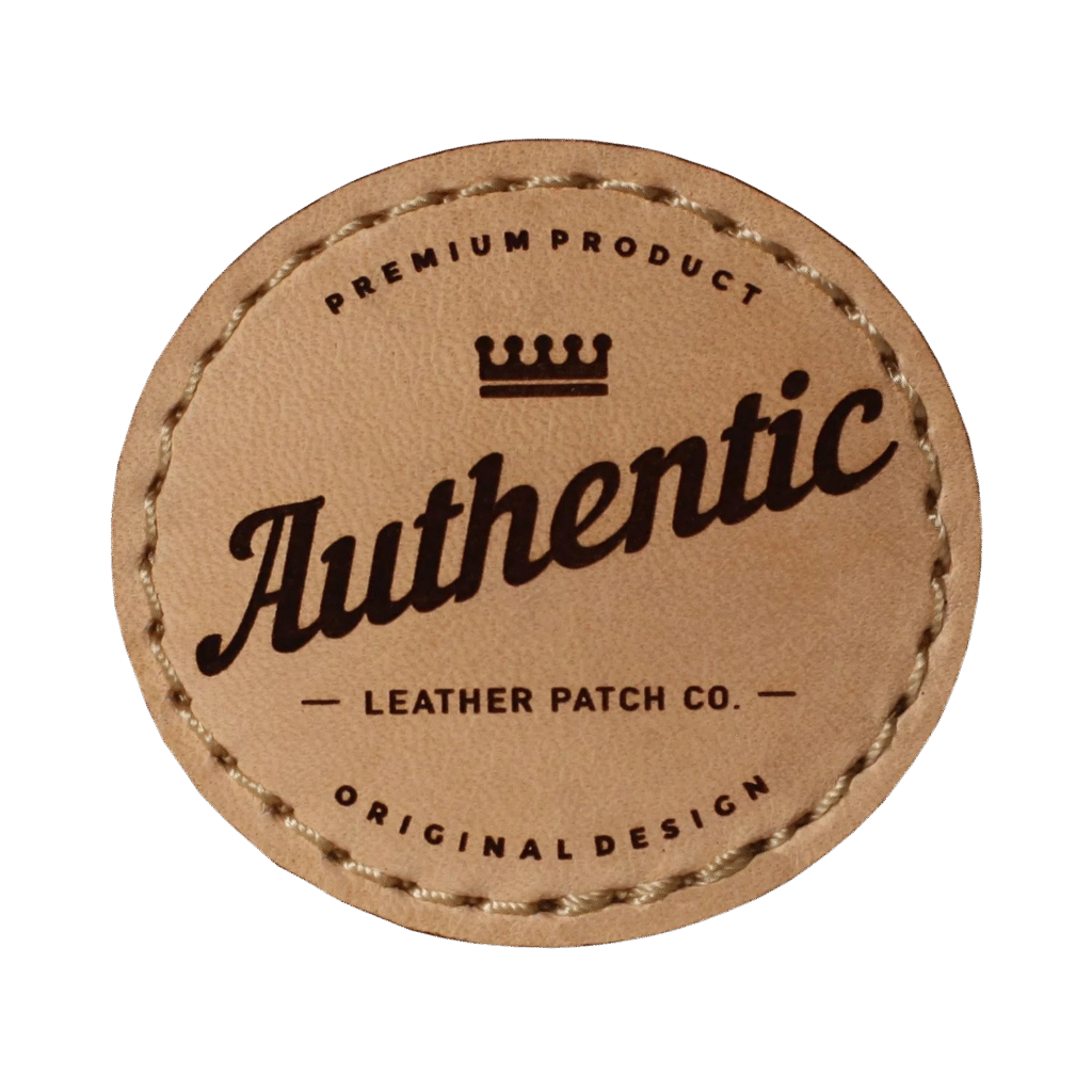 Custom leather patches example from GetUSAPatches