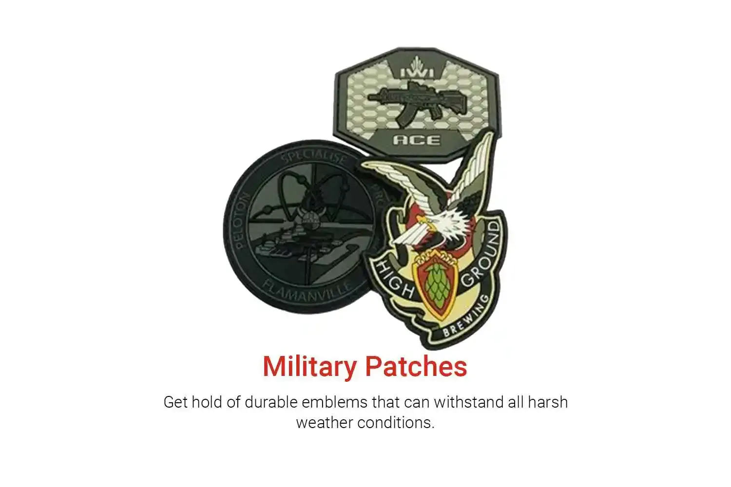 Custom military patches example from GetUSAPatches