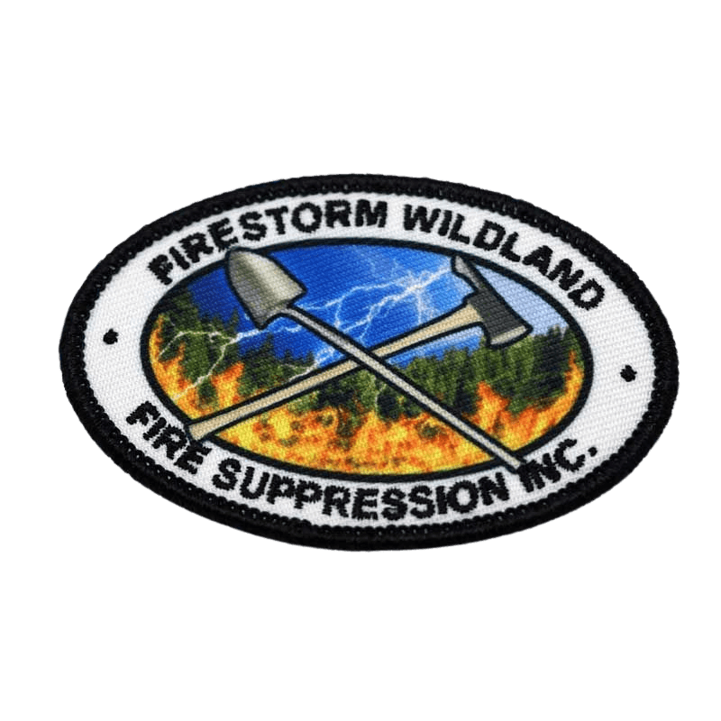 Custom fire & public safety patch produced by GetUSAPatches