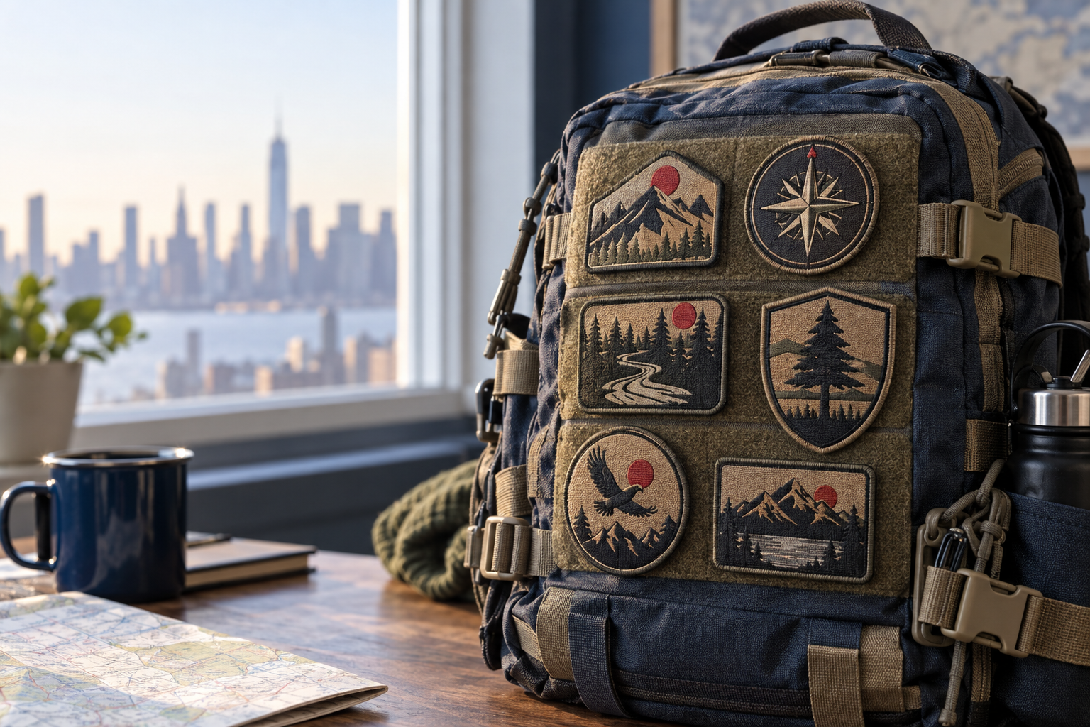 Design concepts for custom military patches New York reunion planners can use on caps, jackets, and display boards