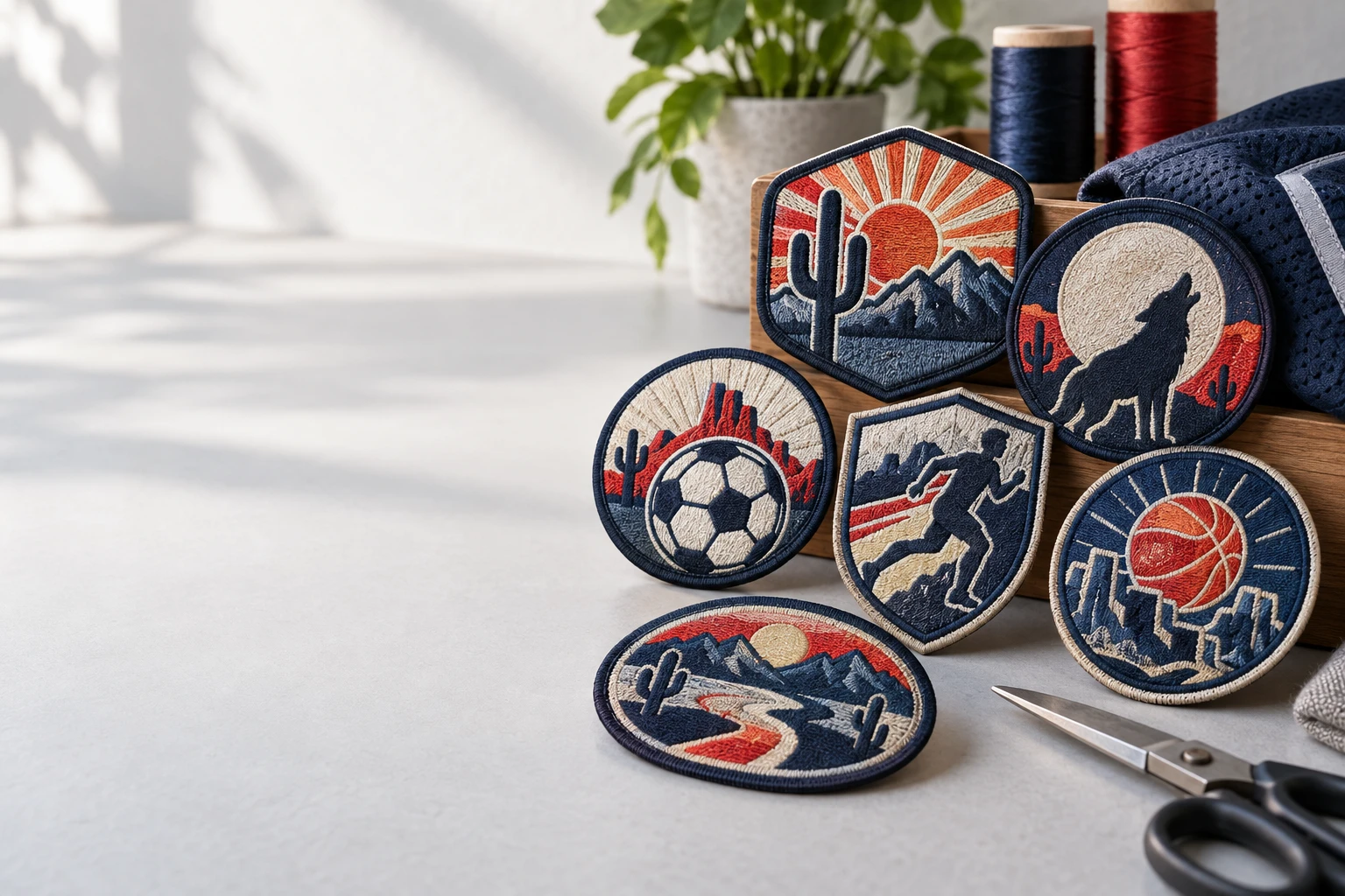 Size and backing comparison for custom printed patches Phoenix youth leagues use on jerseys, caps, and equipment bags